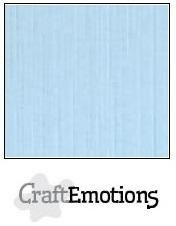 CraftEmotions linnenkarton 10 vel  Azuurblauw  30,5x30,5cm
