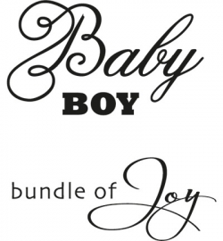 Marianne Design Clear Stamp-Baby Boy CS0889
