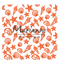 Marianne D Embossing Folder -  Sea shells  - DF3448