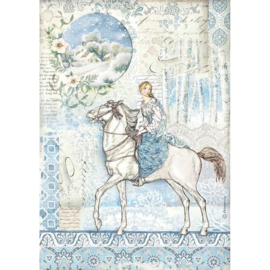 Stamperia - Winter Tales - Rice Paper - A4  Horse