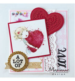Marianne Design  Craftable  - Lace Heart -  CR1428