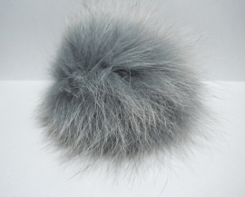 Pom-Pon Fluffy Grijs Extra Groot