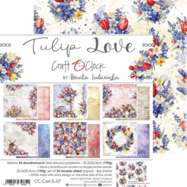 Craft O' Clock - Tulip Love - Paper Collection Set 20.3x20.3cm