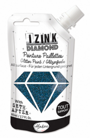 IZINK Diamond glitterverf/pasta - 80 ml, Beautiful Blue - 80884