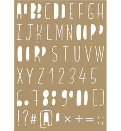 Joy!Crafts - Poly Besa Stencil  6002/0849  -  Lettering stencils