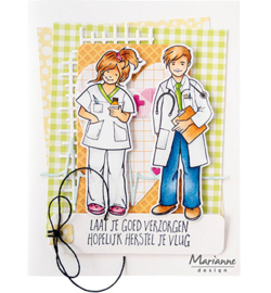 Marianne  Design Clear Stamps - Hetty's Doctor - HT1660