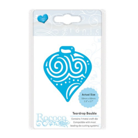 Tonic Studios Dies Rococo Petite Teardrop Bauble