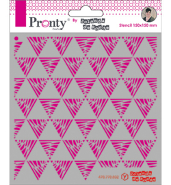 Pronty  Mask Stencils - Jolanda de Ronde - Triangles Pattern  15 x 15 cm