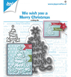 Joy!Craft- Snij en embosmal – We Wish You-kerstboom - 6002/1533