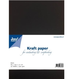 Kraft Papier Black A4 / 29,7 x 21 cm 8089/0241