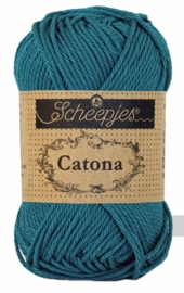 Scheepjeswol Catona 50 gram - 400 Petrol Blue