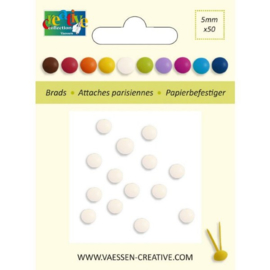 Vaessen Creative • Brads 5mm- Wit