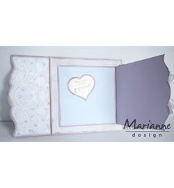 Marianne D Embossing folder + Die -  Anja's ornamental border - DF3443