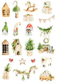 Reprint -  Vintage Christmas A4 Cutouts (KP0082)