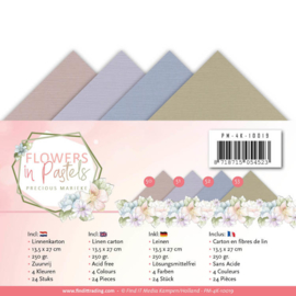 Linnenpakket - Vierkant - Precious Marieke - Flowers in Pastels