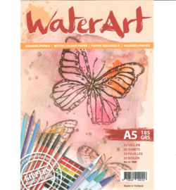 Water Art - Papier 30 sheets / A5 / 185 grs