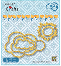 Nellie Crafts Cozy Dies - Sun & clouds - SCCOD018