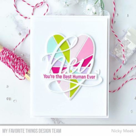 My Favorite Things- Die-namics  - Heart Burst Hellos MFT-1995