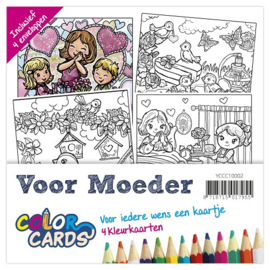 Yvonne Creations Color Cards 2 - Voor Moeder - YCCC10002