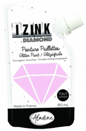 IZINK Diamond glitterverf/pasta - 80 ml, pastelpink - 80830