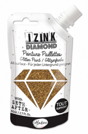 IZINK Diamond glitterverf/pasta - 80 ml, Golden Bronze - 80879