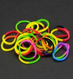 Band-It 600 Elastiekjes 6200/0844 Half om half kleuren