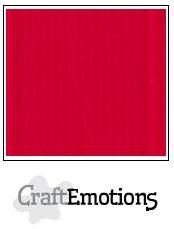 CraftEmotions linnenkarton 10 vel  Vuurrood  30,5x30,5cm