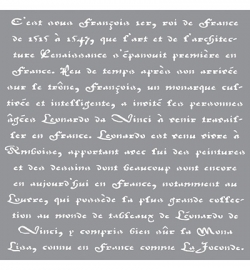 Americana Decor Stencils Old French Script ADS10