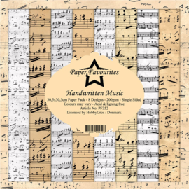 Paper Favourites - Handwritten Music - 30,5 x 30,5 cm