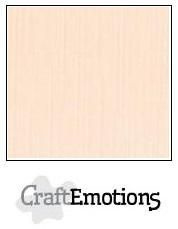 CraftEmotions linnenkarton 10 vel  Crème  30,5x30,5cm