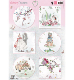 Marianne Design A4 Knipvel - Wedding Dreams -  EWK1266