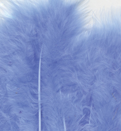 Veren Marabou  Blue 15 stuks