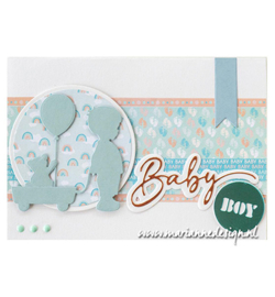 Marianne Design Enemal dots -PL4536 - Duotone Teal