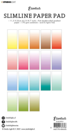 SL Paper Pad Double sided Gradient White fade Slimline Essentials nr.31