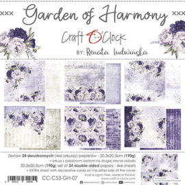Craft O Clock Paper Pack 20.3 x 20.3 cm Garden of Harmony