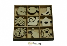 CraftEmotions Houten/Vilten Ornamenten