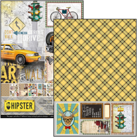 Ciao Bella - Hipster - Dubbelzijdig Creative Pad - A4 - CBCL035