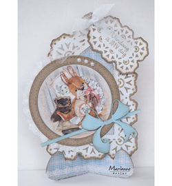 Marianne Design A4 Knipvel -  Teddy beren 2 - EWK1250