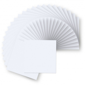 Florence • dubbele kaarten 200g 15,5x15,5cm x25 wit
