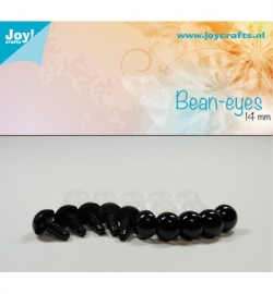 Joy!Crafts Bean-eyes 14 mm Zwart
