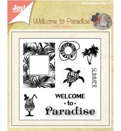 Joy! Crafts Clear Stamps Welcome to Paradise 6410/0398