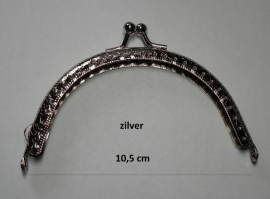 Portemonnee Sluiting 10,5 cm Zilver
