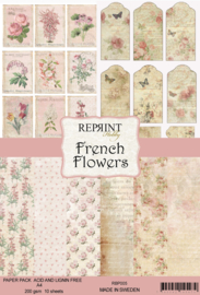 Reprint  - French Flowers Collection - A4 - Paper Pack