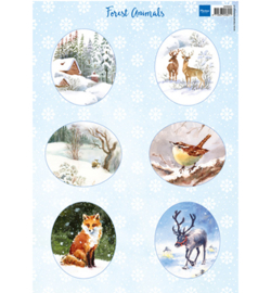 Marianne Design -  3D Knipvellen A4 - Forest Animals Vos  -  VK9563