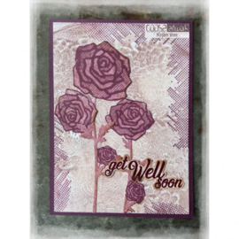 COOSA Crafts • Clear Stempel A6 Love my jeans - Rose patch