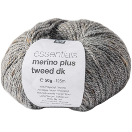 Rico Essentials Merino Plus dk Tweed - 383236.004 - Grijs