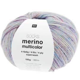 Rico Sokkenwol - Merino Multicolor 4 draads Superwash - 383429.002 Bessen