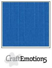 CraftEmotions linnenkarton 10 vel  Signaalblauw  30,5x30,5cm