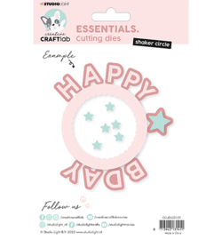 CCL-ES-CD159 - Circle shaker Happy Bday Essentials nr.159