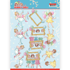 3D cutting sheet - Yvonne Creations - Bubbly Girls - Party - Let's have fun